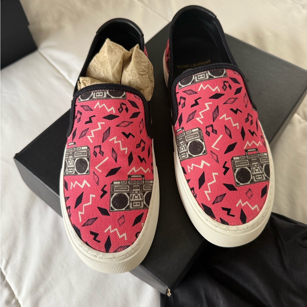 Saint Laurent YSL Venice Slip On Sneakers